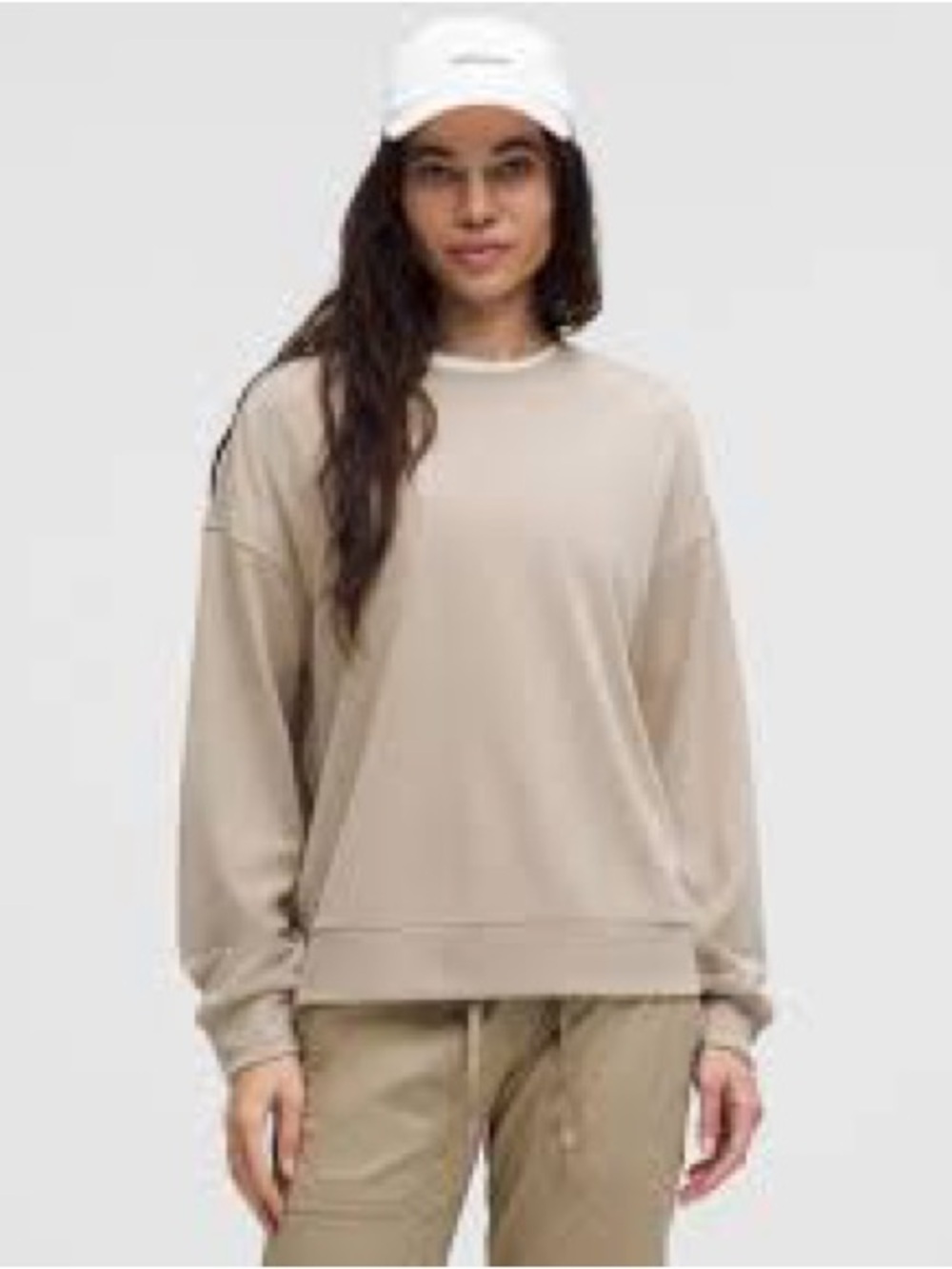 Lululemon Perfectly Oversized Cropped Crew softstreme Sweatshirt womens size XS